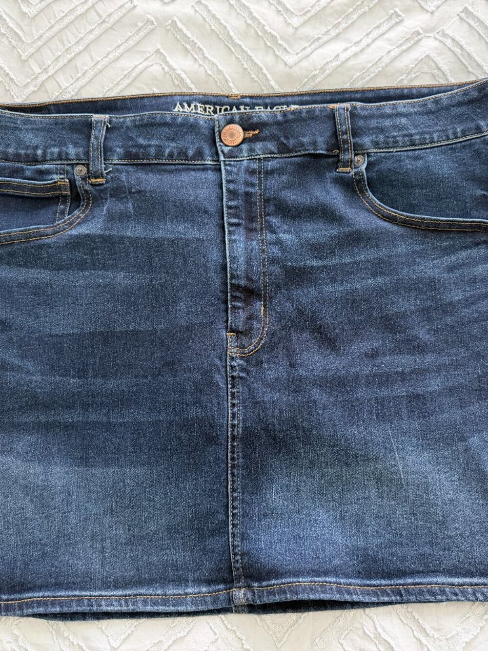 American Eagle Jean Skirt (Next Level Stretch high rise mini)